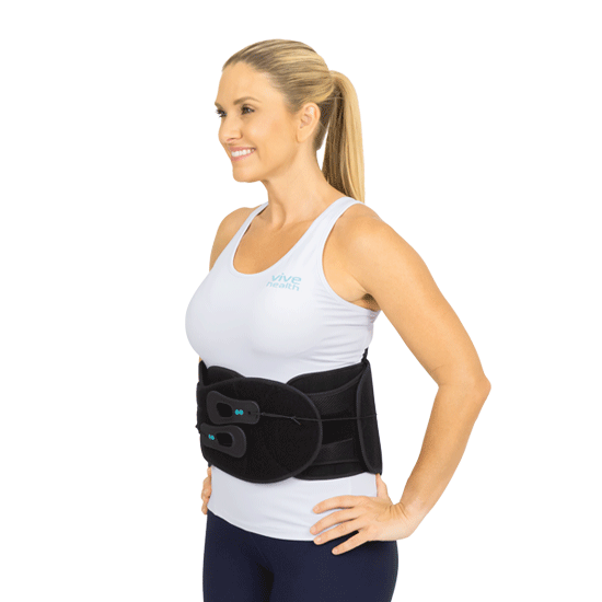 SUP2031 back brace from the side left