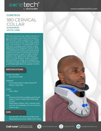 Cover of Product Brochure for SUP2049GRY 180 Cervical Collar.