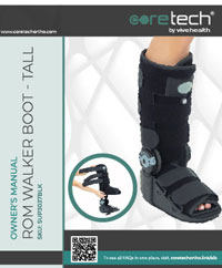 ROM Tall Walking Boot manual cover SUP3037BLK
