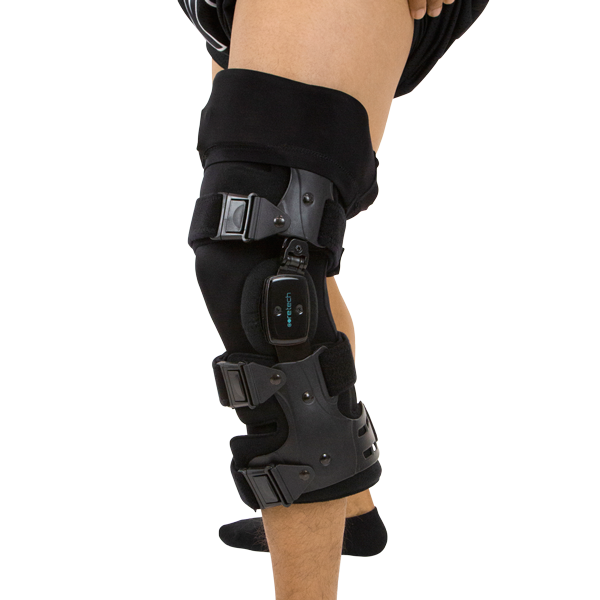 L2397 knee brace undersleeve view from the side front left