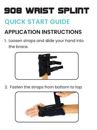 908 Wrist Splint manual cover SUP2038BLK