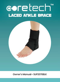 Laced Ankle Brace manual cover SUP2070BLK
