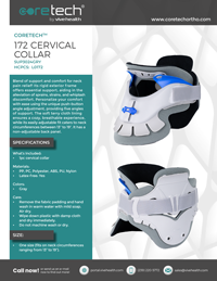 Cover of Product Brochure for SUP3024GRY 172 Cervical Collar.