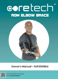 ROM Elbow Brace manual cover SUP2069BLK