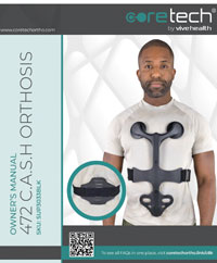 472 C.A.S.H. Orthosis manual cover SUP3033BLK